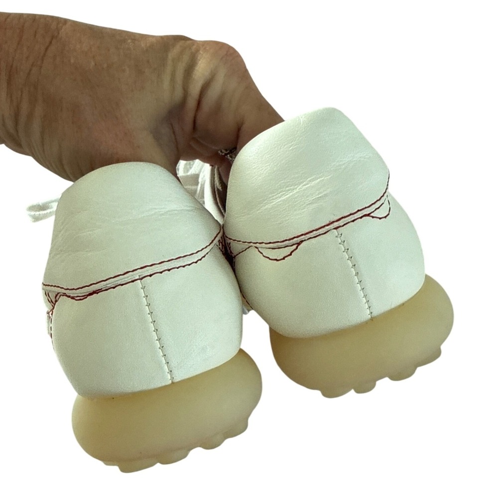 Camper Twins Pelotas Ariel Decorative Stitching Leather Sneakers White Red US 7 - Picture 11 of 15
